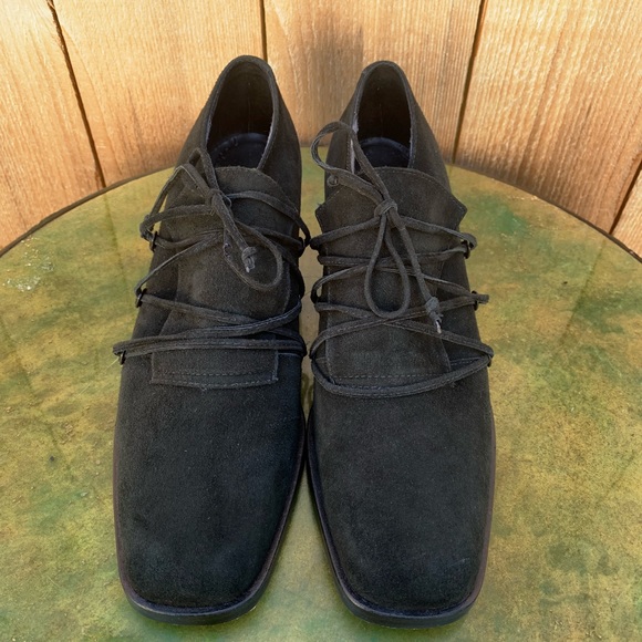 FRANCO SARTO black suede lace up shoes - Picture 5 of 7